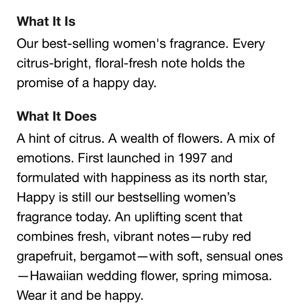 NIB Clinique Happy Perfume Spray .14 FL.OZ./4 ml - Picture 3 of 4